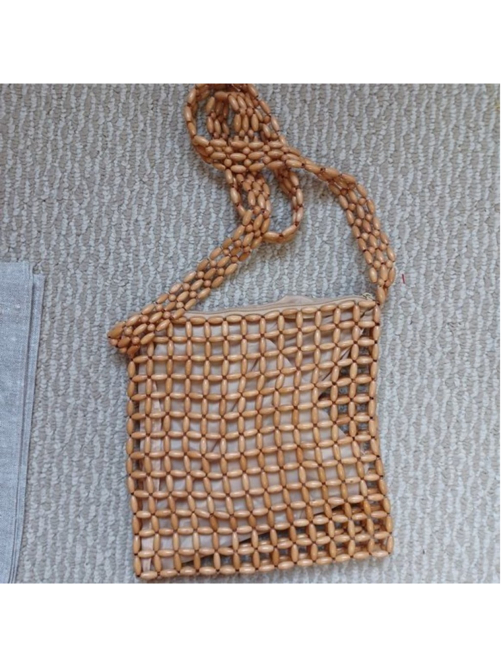 Vintage wooden bag from Madera handmade‎